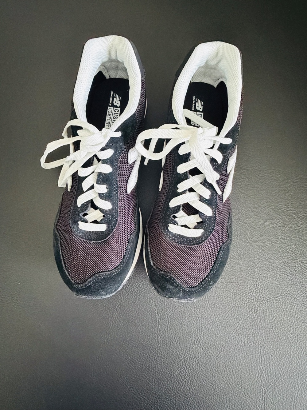 New Balance 515 Black and White Athletic Sneakers